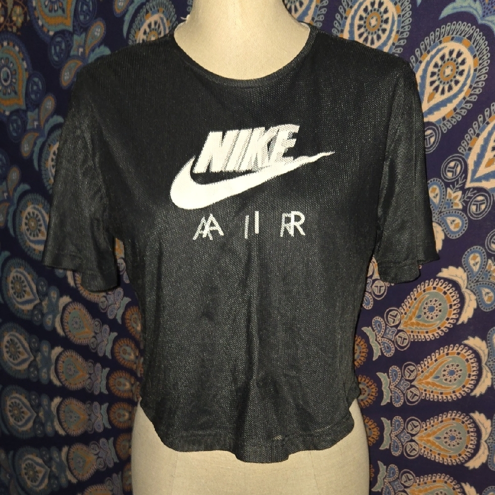 Nike Air Crop Style Mesh/cotton Top Sm.
